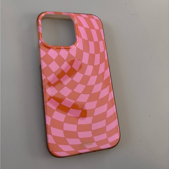 Sonix IPhone 13 Pro Max Pink Checkered Case - Picture 1 of 3